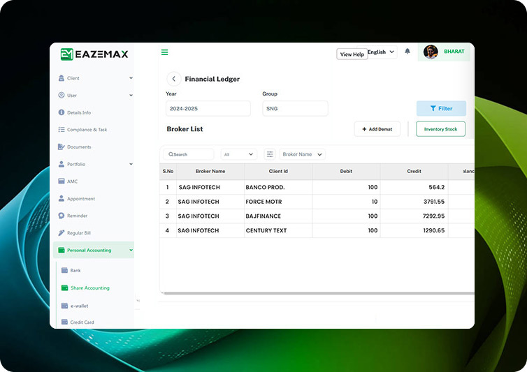 EazeMax Share Accounting