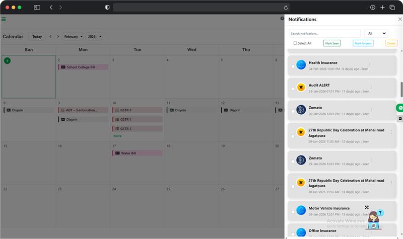 EazeMax Software Notification